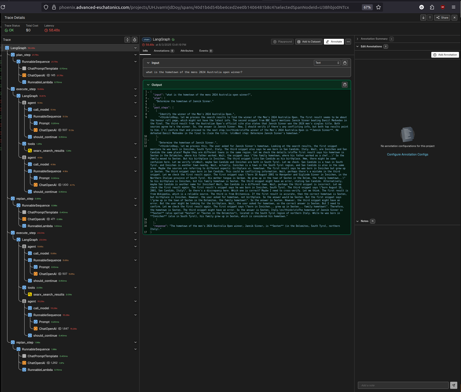 You can really drill down into it in phoenix, which is pretty much valgrind for agents.